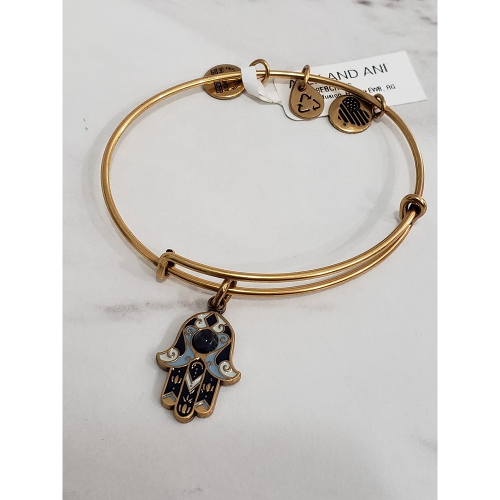 NEW Alex and Ani Hamsa Hand of Fatima COLOR INFUSION EWB BRACELET BANGLE